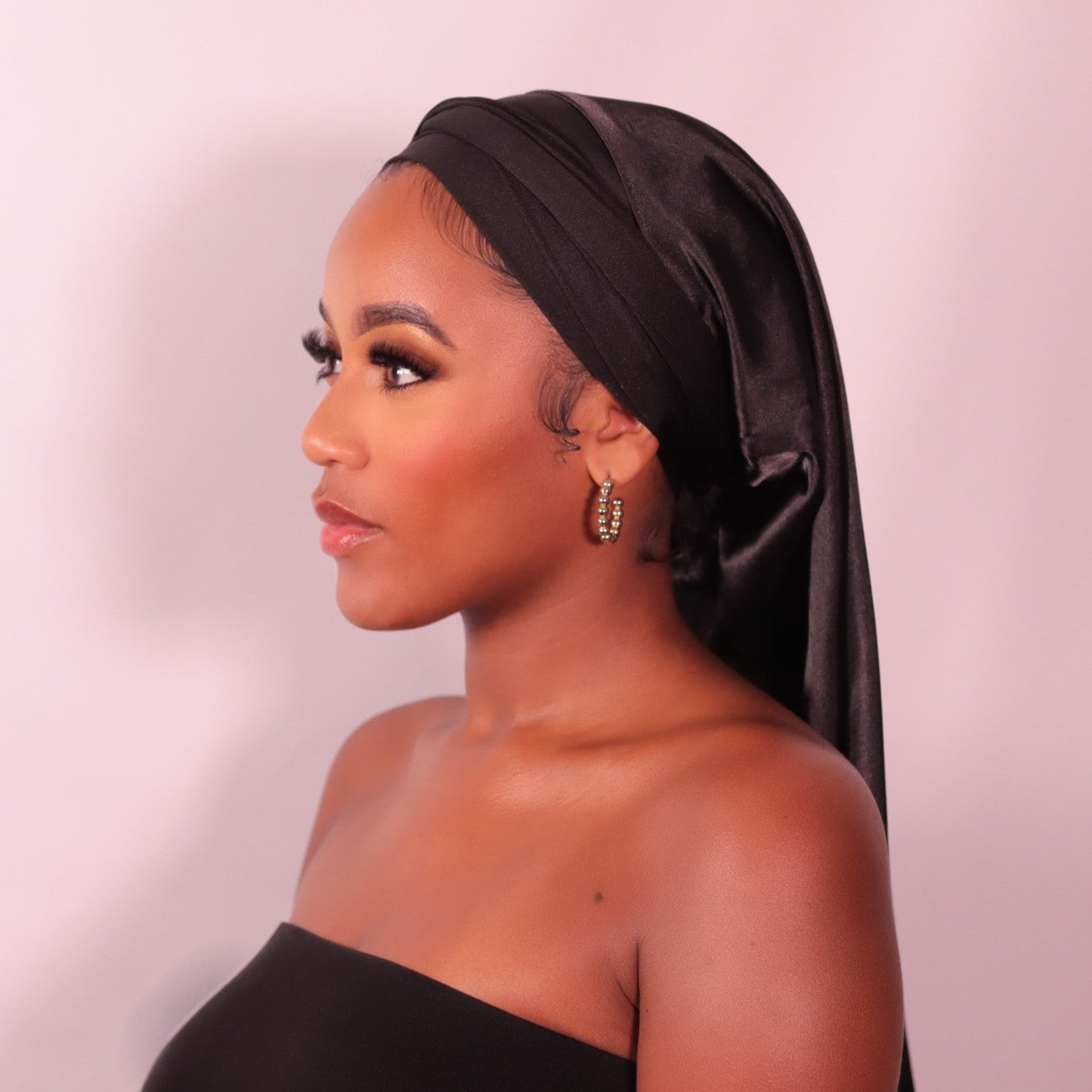 Luxury Braid Bonnet -Black