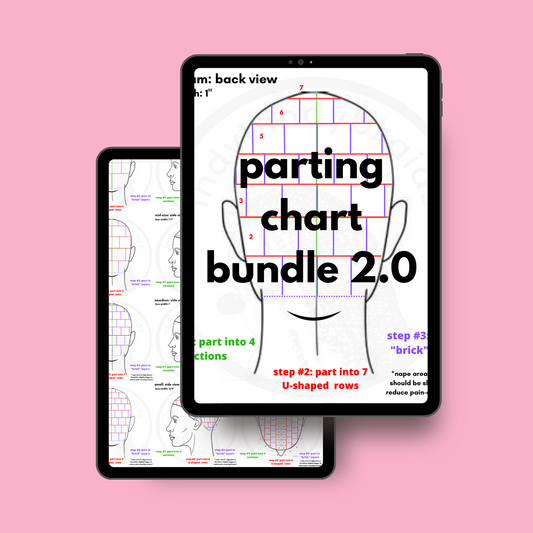 parting chart bundle 2.0 (back, side, top & front included)